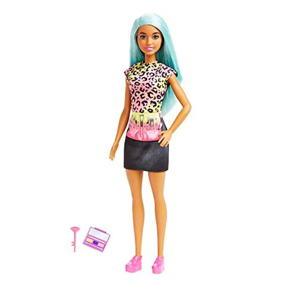 NWT Barbie Makeup Artist Doll with Teal Hair and Career-Themed Accessories - Picture 3 of 3